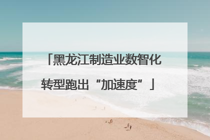 黑龙江制造业数智化转型跑出“加速度”