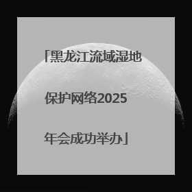 黑龙江流域湿地保护网络2025年会成功举办