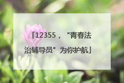 12355，“青春法治辅导员”为你护航