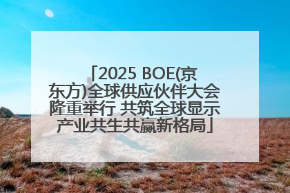 2025 BOE(京东方)全球供应伙伴大会隆重举行 共筑全球显示产业共生共赢新格局