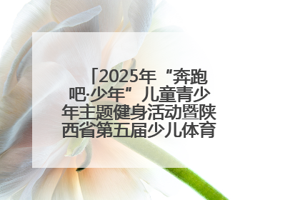 2025年“奔跑吧·少年”儿童青少年主题健身活动暨陕西省第五届少儿体育嘉年华活动启动