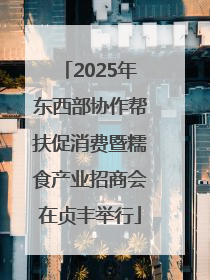 2025年东西部协作帮扶促消费暨糯食产业招商会在贞丰举行