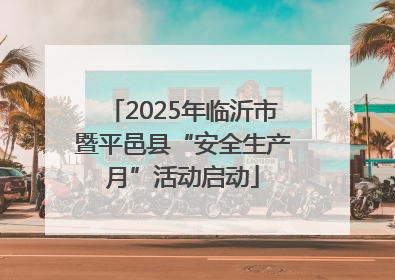 2025年临沂市暨平邑县“安全生产月”活动启动