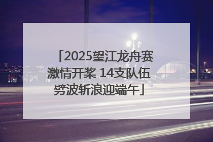 2025望江龙舟赛激情开桨 14支队伍劈波斩浪迎端午