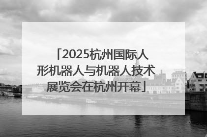 2025杭州国际人形机器人与机器人技术展览会在杭州开幕