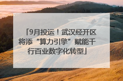 9月投运！武汉经开区将添“算力引擎”赋能千行百业数字化转型