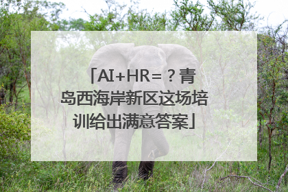 AI+HR=？青岛西海岸新区这场培训给出满意答案